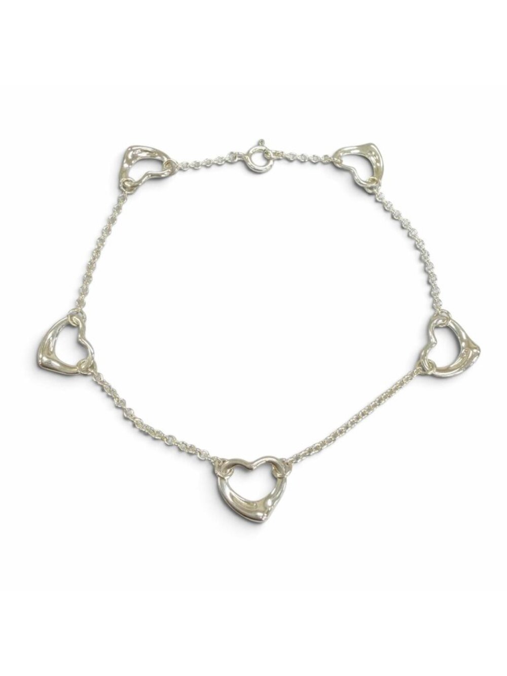 Tiffany & Co Elsa Peretti Open Heart Bracelet 925 Silver